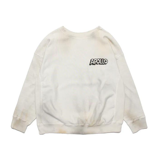 バウワウ BW242-SASS SKETCH APOLLO SWEATSHIRTS WHITEG AGING メンズ プルオーバー スウェット SKETCH×BOWWOW コラボ