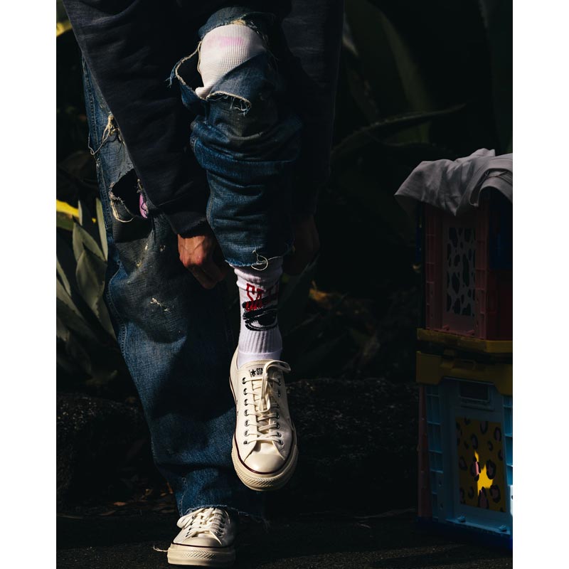 セントマイケル SM-HR8-0000-100 SOCKS / EYE / WHT メンズ ソックス 靴下