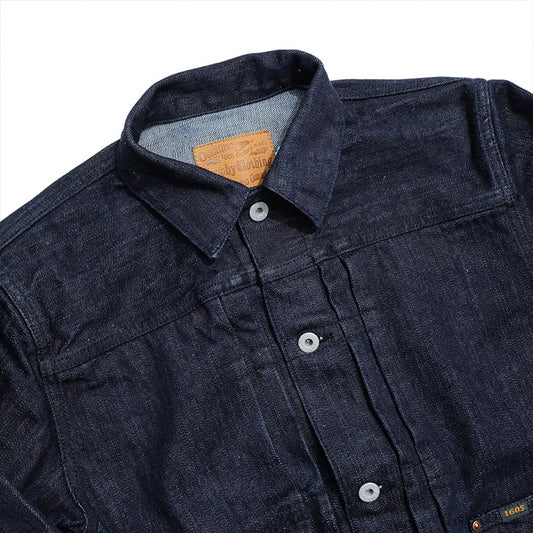トロフィークロージング 2705 Button Jacket Garage Denim 15オンスヘヴィオンスデニム ワンウォッシュ デニムジャケット メンズ