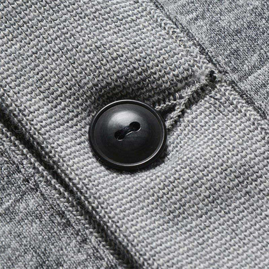 デラックスウエア SCB-00 50s CARDIGAN 黒杢GRAY スウェット カーディガン メンズ