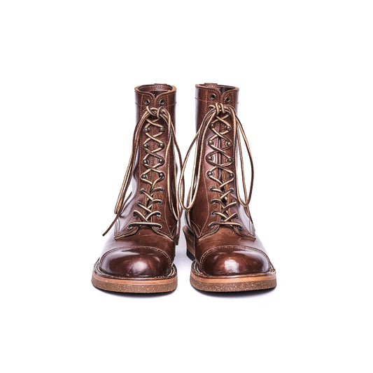 ローリングダブトリオ BF04 ROOTS 8.5 BROWN HORSEBUTT メンズ レザー ワーク ブーツ