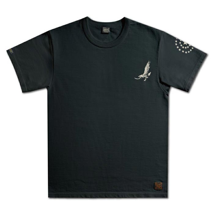 デラックスウエア DXT-2301 DUPLE ブラック メンズ 半袖 プリント Tシャツ バックプリント カットソー