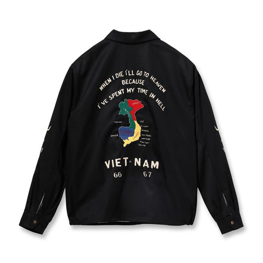 テーラー東洋 Lot No. TT15493 Mid 1960s Style Cotton Vietnam Jacket “VIETNAM MAP” ブラック メンズ アウター ベトジャン