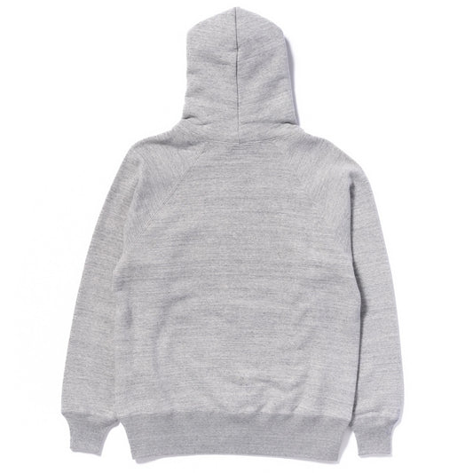 9 OZ. LOOPWHEEL RAGLAN HOODED SWEATSHIRT:GRAY MC24118
