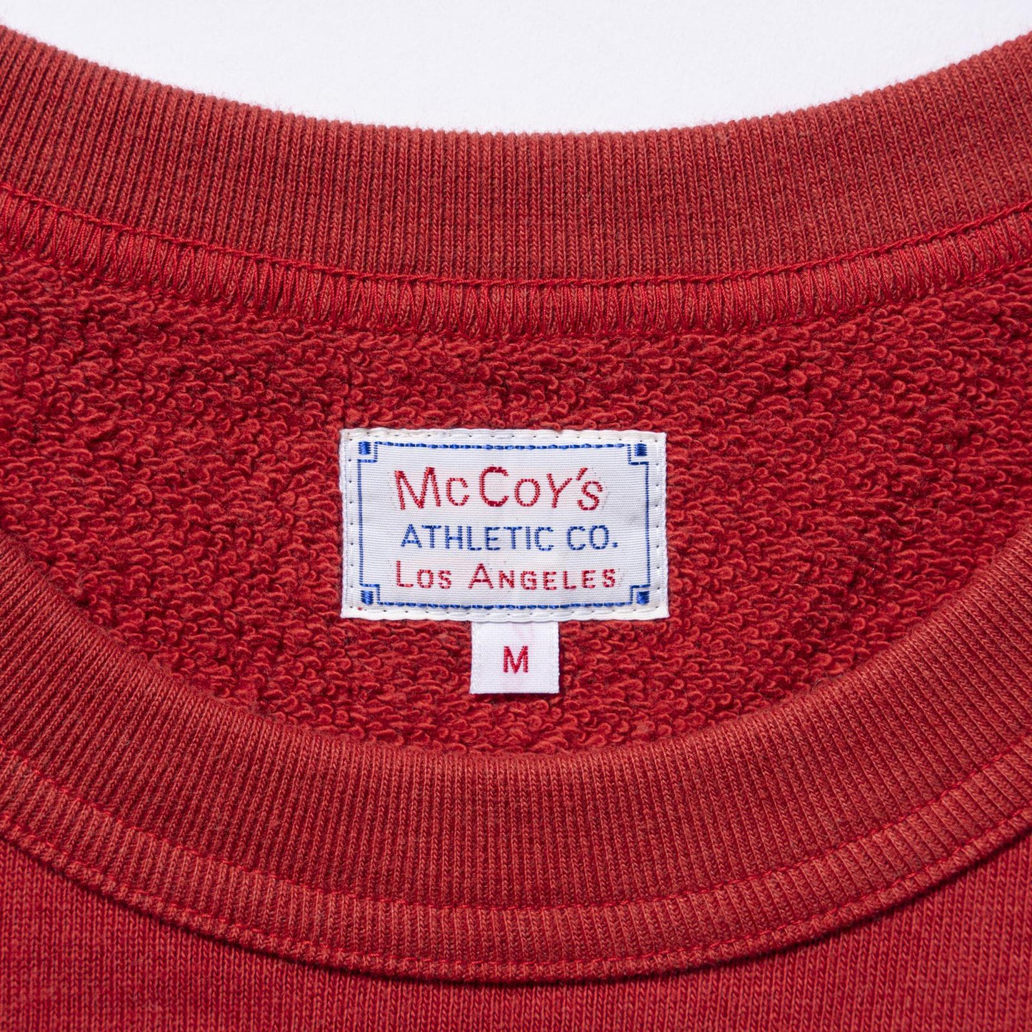 9 OZ. LOOPWHEEL RAGLAN SWEATSHIRT:CHERRY