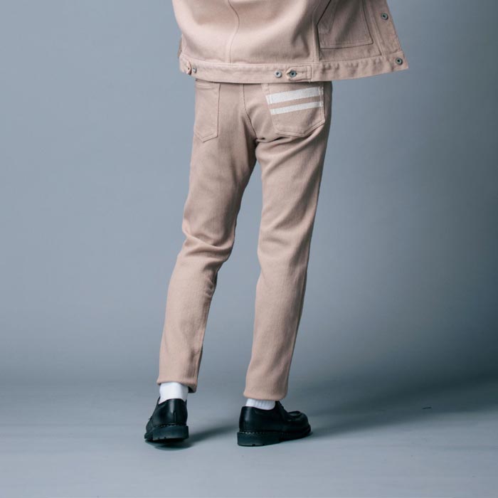 桃太郎ジーンズ MOMOTARO JEANS MPT1030M31 ヒノキ染め刺子パンツ BEI メンズ ジッ パーフライ 刺し子 デニム ジーンズ