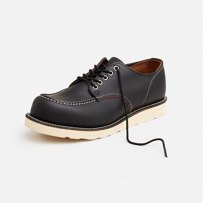 レッドウィング ICON STYLE NO.8090 Classic Moc Oxford クラシックモック オックスフォード ブラック メンズ レザー ワーク ブーツ 茶芯 短靴