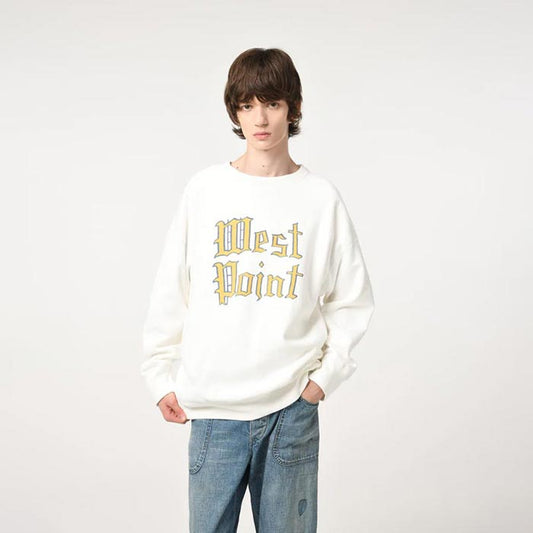 バウワウ BW251-WPLSS WEST POINT LOGO SWEATSHIRT ホワイト メンズ プルオーバー スウェット USMA ミリタリー