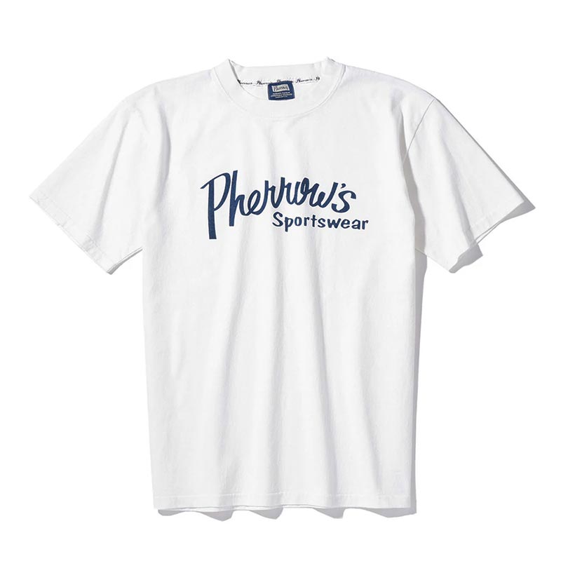 フェローズ 25S-PT1 フェローズ プリントTシャツ ホワイト メンズ 半袖 カットソー ブランドロゴ