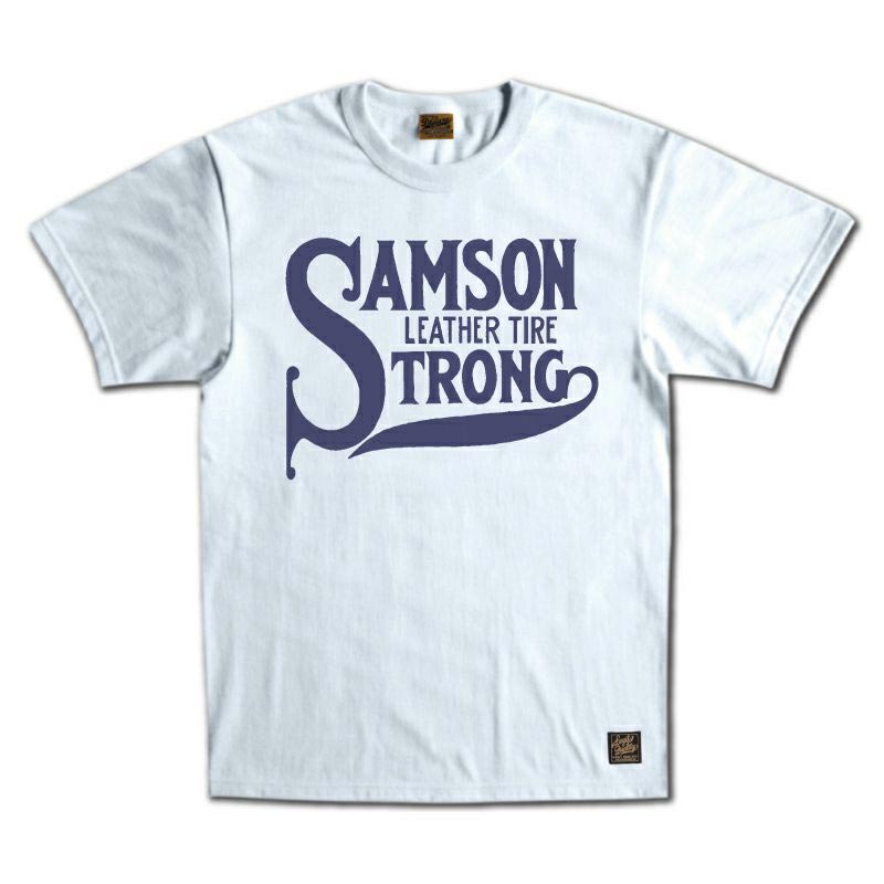 25SS デラックスウエア SDTS-2501 SAMSON ホワイト メンズ 半袖 Tシャツ バックプリント