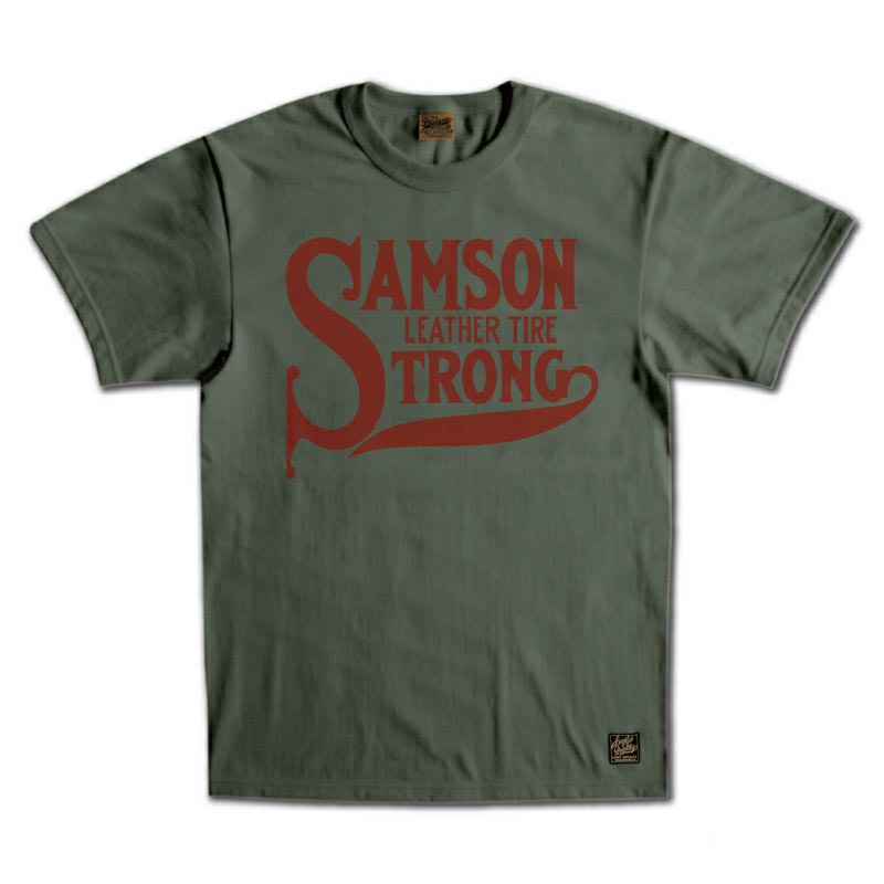 25SS デラックスウエア SDTS-2501 SAMSON D.グレー メンズ 半袖 Tシャツ バックプリント