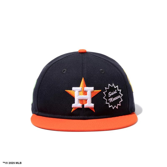 セントマイケル SM-HR8-0000-C48 NE_CAP / ASTROS / NAVY+ORANGE ニューエラ ベースボール キャップ 帽子 ユニセックス