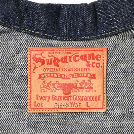 シュガーケーン Lot No. SC19010 / SUGAR CANE Super “Denim” Collectibles #10 14oz. BLUE DENIM BLOUSE “S1945” MODEL 420N NON WASH 大戦モデル デニムジャケット ノンウォッシュ メンズ