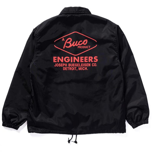 ブコ BJ24004 BUCO COACH JACKET / ENGINEERS ブラック メンズ アウター ナイロン コーチジャケット