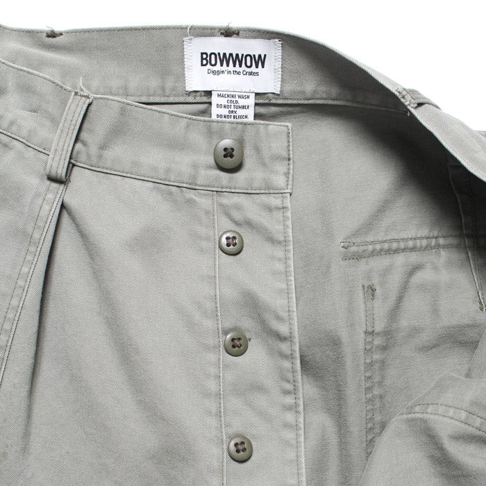 バウワウ BW241-UAFMP US AIR FORCE MECHANIC PANTS OD AGEING メカニックパンツ ヴィンテージ加工 ミリタリー トラウザー オールド メンズ