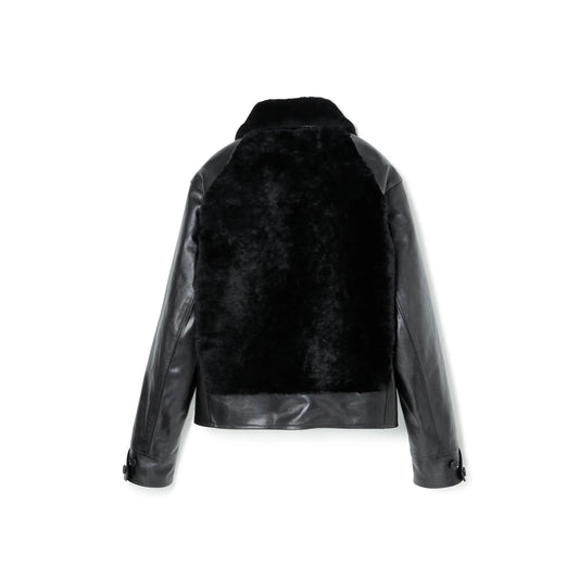 ビルトバック Lot.500 Grizzly Jacket -Black リアルシープムートン レザージャケット ブラック