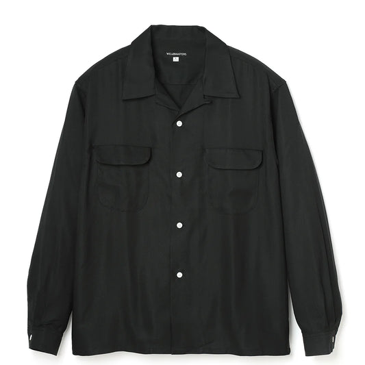 Lot.877 Flap Pocket Rayon Shirt L/S -Black-