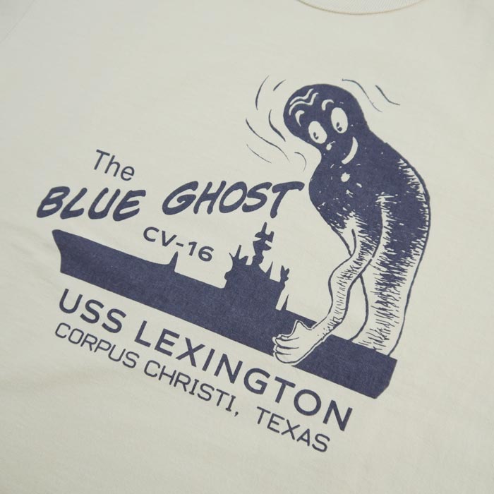 ザ リアルマッコイズ MC24010 MILITARY TEE / THE BLUE GHOST ECRU メンズ 半袖 プリント Tシャツ ミリタリー