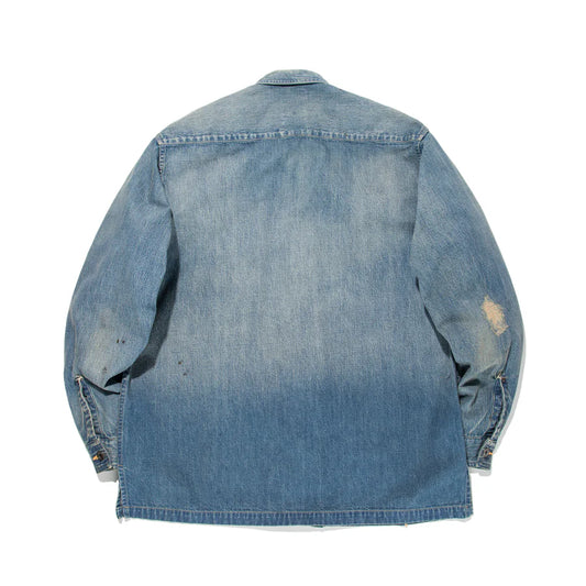 DENIM ZIP WORK SHIRT JACKET