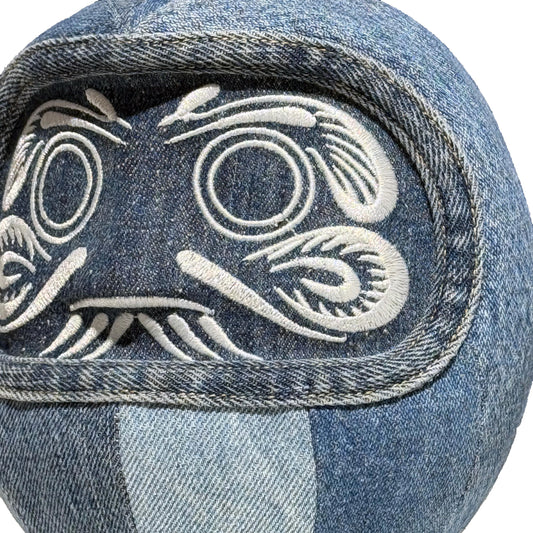 アップサイクルアートだるま DENIM:B
