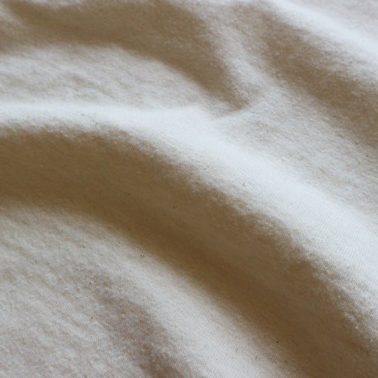 ループアンドウェフト LRC1091 RECYCLED NEP PLATING DOT SEAM S/S CREWNECK ショートスリーブクルーネック N. IVORY