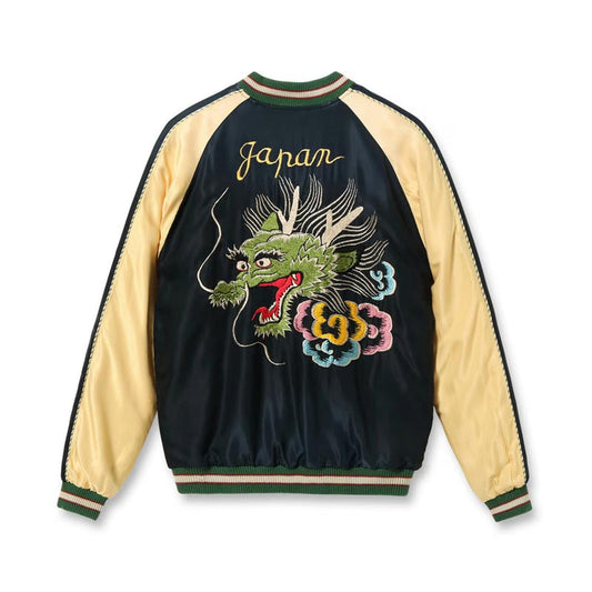 テーラー東洋 Lot No. TT15683-119 Early 1950s Style Acetate Souvenir Jacket “DRAGON HEAD” × “EAGLE” (AGING MODEL)