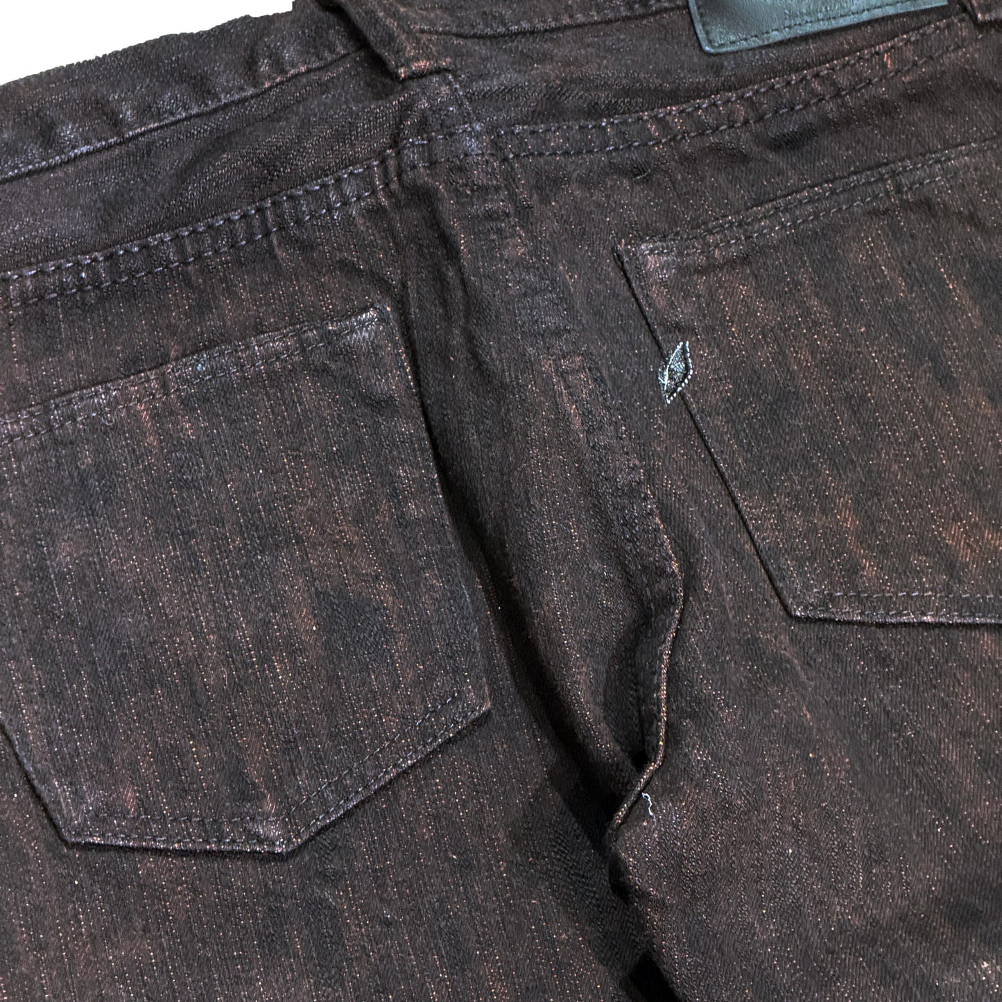 15oz Black x kakishibu Extra Slub Relaxed Tapered