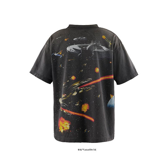 セントマイケル SM-HR8-0000-C62 STARWARS SW_SS TEE / BLACK メンズ 半袖 プリント Tシャツ スターウォーズ コラボ
