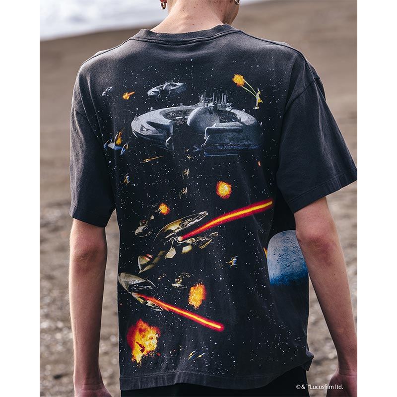 セントマイケル SM-HR8-0000-C62 STARWARS SW_SS TEE / BLACK メンズ 半袖 プリント Tシャツ スターウォーズ コラボ