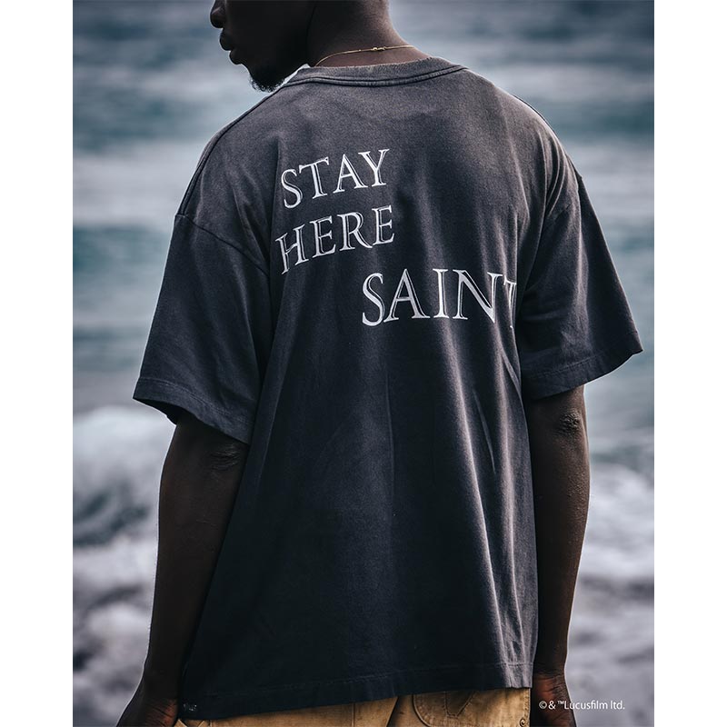 セントマイケル SM-HR8-0000-C63 DARTHVADER SW_SS TEE / BLACK メンズ 半袖 プリント Tシャツ バックプリント スターウォーズ コラボ