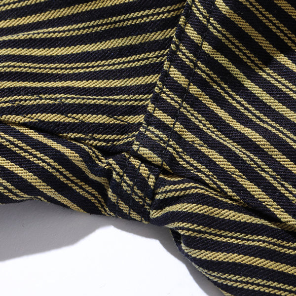 FICTION ROMANCE 11oz. BROWN LIBERTY STRIPE OVERALLS