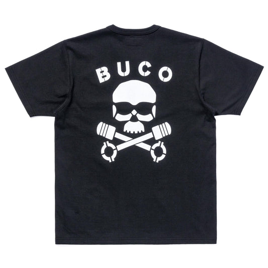 BUCO TEE / SKULL PISTON:BLACK
