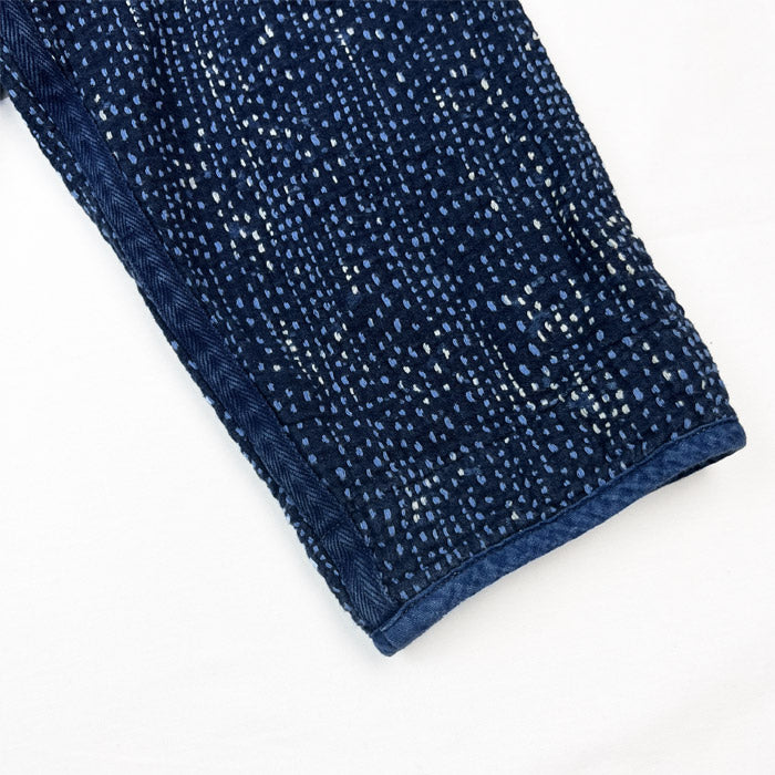 ポータークラシック PERE TANGUY SASHIKO CARDIGAN 刺し子カーディガン ブルー