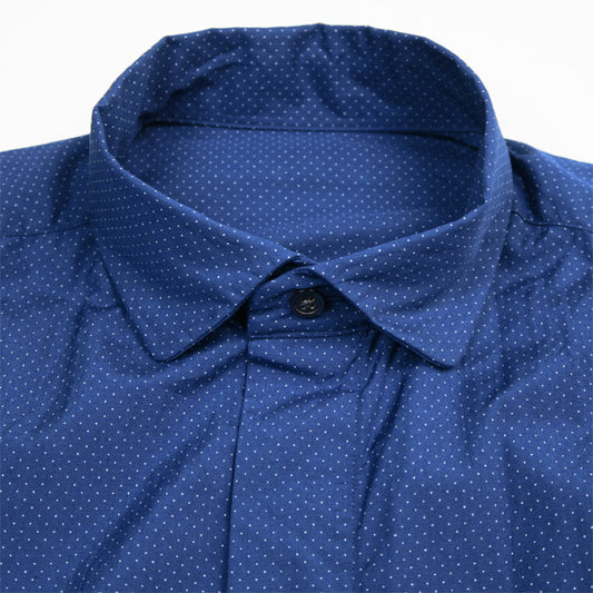 ポータークラシック PC-016-2219 NEW ARTIST SMALL DOT SHIRT ニューアーティストスモールドットシャツ ブルー