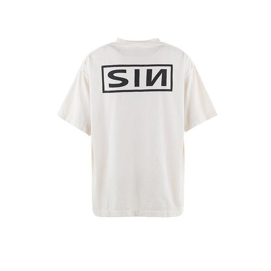 セントマイケル SM-HR8-0000-020 SS TEE / SAINT YOURSELF / WHITE メンズ 半袖 プリント Tシャツ バックプリント