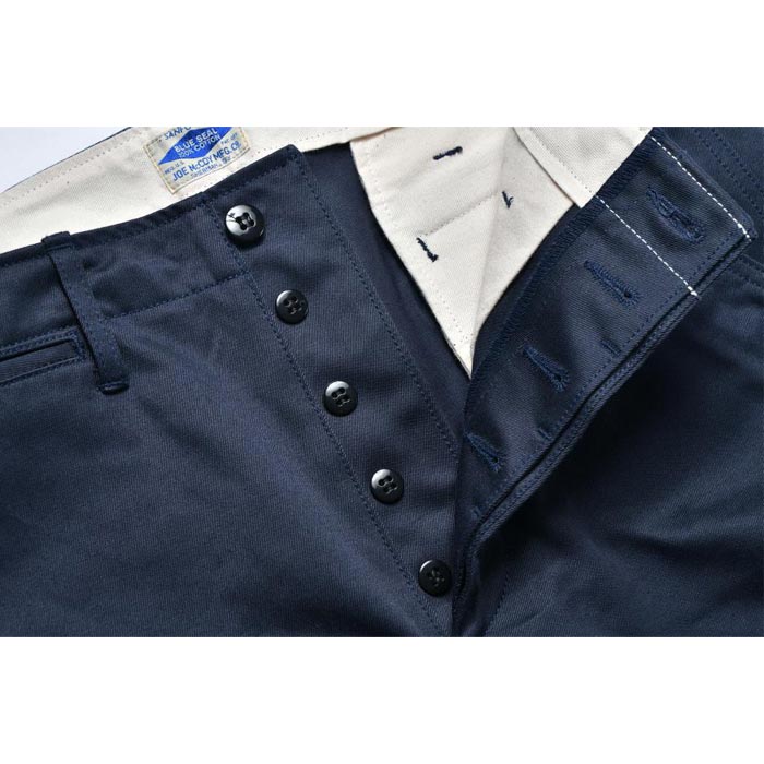 ジョーマッコイ MP19010 JOE McCOY CHINO TROUSERS チノトラウザー チノパン ネイビー