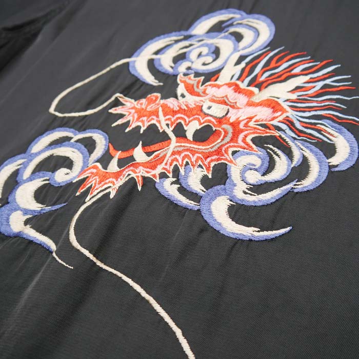 テーラー東洋 Lot No. TT39102 SUKA BOWLING SHIRT “DRAGON HEAD” スカ ボーリング シャツ ブラック