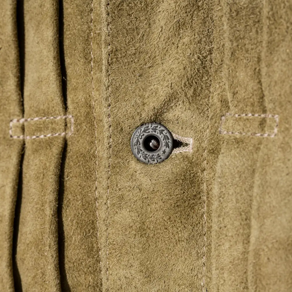 HORSE ROUGHOUT WWII TYPE JEAN JACKET ~ Spring Edition ~:KHAKI