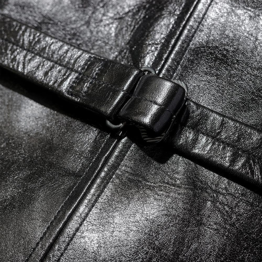 ファインクリークレザーアンドコー ACVE002 Jefferson ジェファーソン ブラック メンズ ホースハイド レザー ベスト