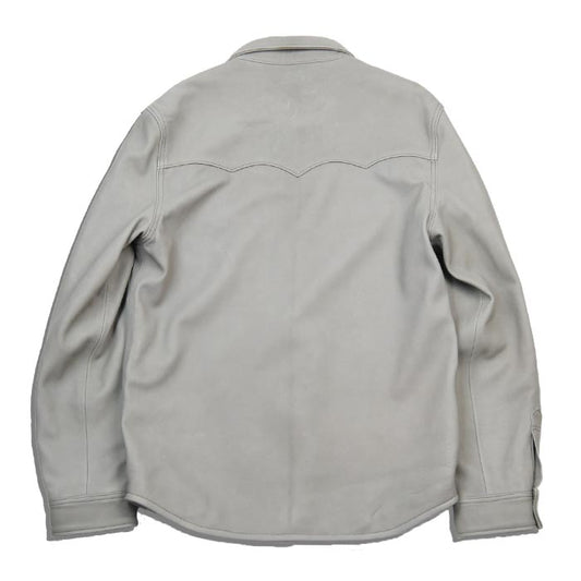 ファインクリークレザーアンドコー ACST001 Hank ハンク グレー メンズ レザー ウエスタンシャツ