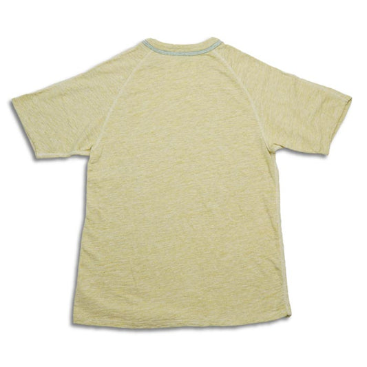 ループ&ウエフト LRC1099 HEATHER SLUB COTTON DOUBLE BINDER CREWNECK O.MUSTARD メンズ Tシャツ カットソー