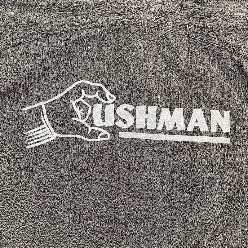 クッシュマン 25431 MIX CHAMBRAY WORK SHIRT ダークグレー メンズ 半袖 シャンブレー ワークシャツ