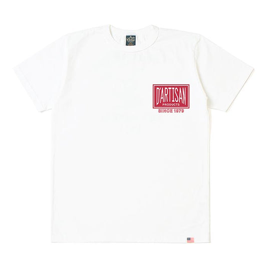ステュディオ・ダ・ルチザン 8115B USAコットンプリントTシャツ ボクシンググローブ ホワイト 半袖 バックプリント