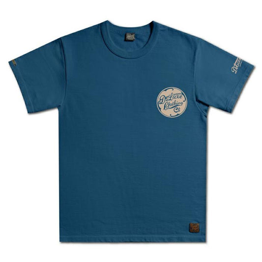 24SS デラックスウエア BRGX-01B デラックスウエアロゴデザイン ST.NAVY メンズ 半袖 プリント Tシャツ カットソー バックプリント
