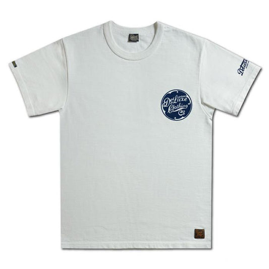 24SS デラックスウエア BRGX-01B デラックスウエアロゴデザイン WHITE メンズ 半袖 プリント Tシャツ カットソー バックプリント