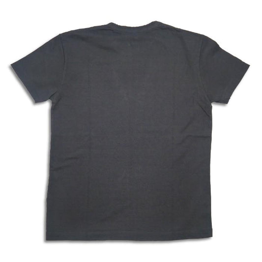 ピュアブルージャパン SS-5011-IDBK Indigo Jersey Crew Neck T-shirt インディゴ天竺クルーネックTシャツ インディゴ+ブラック メンズ 無地 半袖 カットソー リーフ刺繍