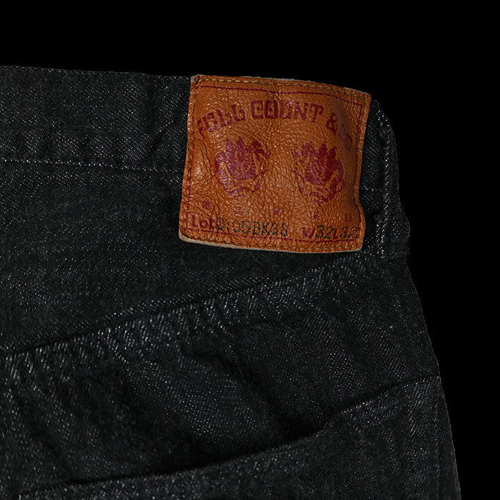 0105BKSS Wide Black Selvedge Denim(Super Smooth)