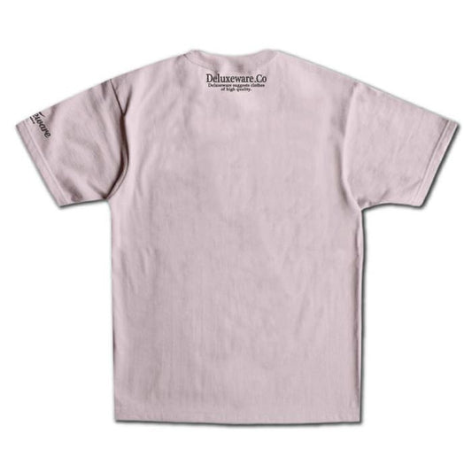 24SS デラックスウエア BRGD-24B DELUXE CHALK.PINK メンズ 半袖 プリント Tシャツ カットソー シンプル ロゴTシャツ