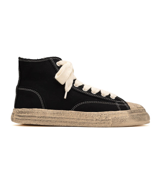 General Scale(ジェネラルスケール) "ROY" PAST Sole Canvas Smudged Throughout High-top Sneaker S13FW707