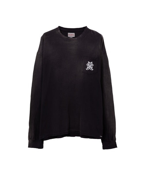 KAMIYA(カミヤ) “KMY-SNAKE” Distressed L/S T-shirt G14LT078